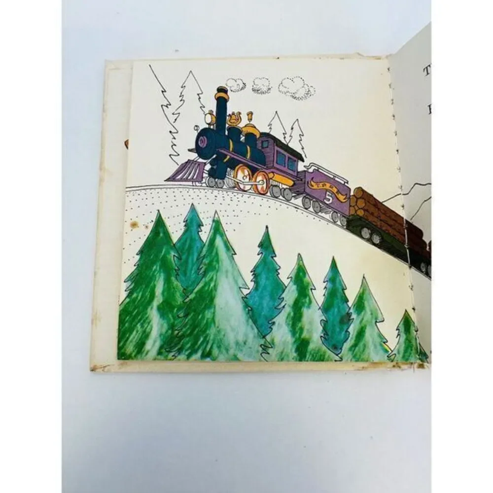 1963 Boxed Set MY LITTLE‎ LIBRARY - Fire Engines Trains Cars by Andes Dotty Used